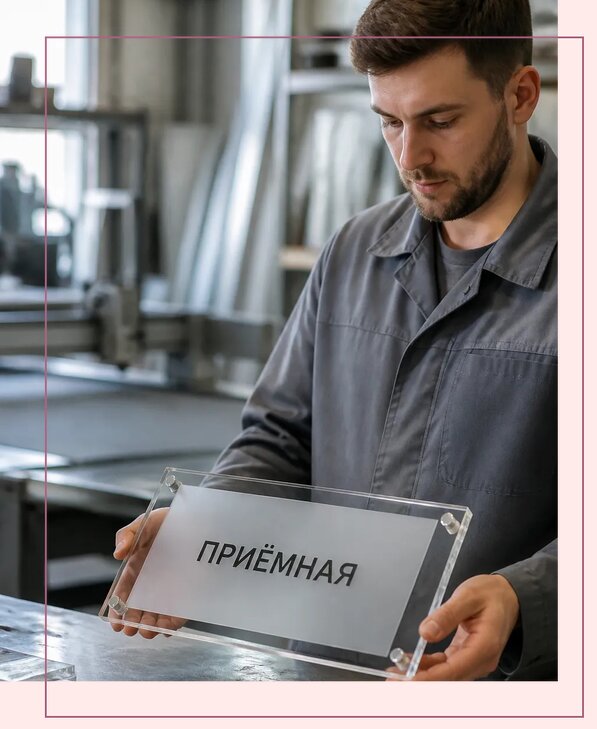 Таблички из оргстекла на заказ в Костомукше от 3979 р. | Аванза-Ктм